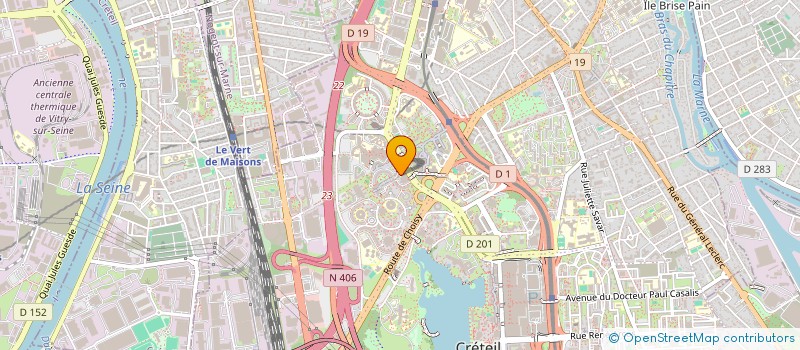 localisation de l'entreprise GRASSIN & ASSOCIES - COMMISSAIRES DE JUSTICE ASSOCIES  CRETEIL