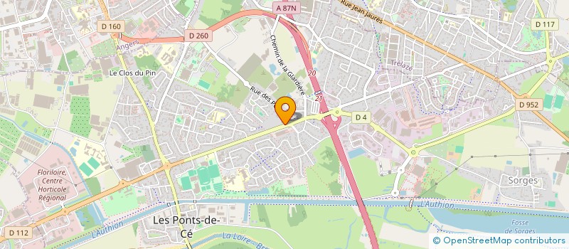 localisation de l'entreprise GRASSIOT LMNP  LES PONTS-DE-CE