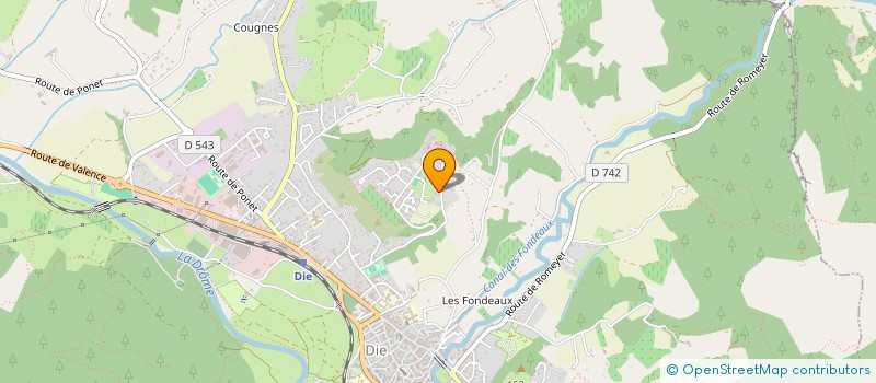 localisation de l'entreprise GRATEAU à DIE