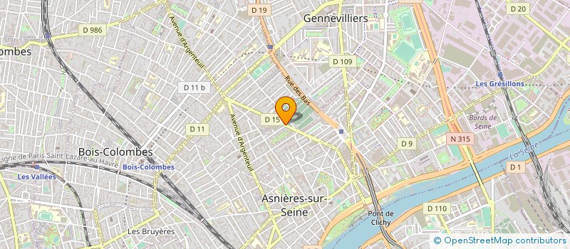 localisation de l'entreprise GRATIOT PERE ET FILS à ASNIERES-SUR-SEINE