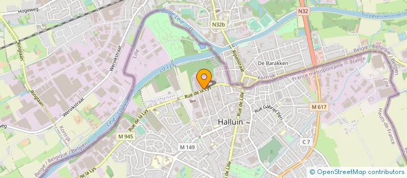 localisation de l'entreprise GRATRY LORTHIOIS ILE DE FRANCE à HALLUIN