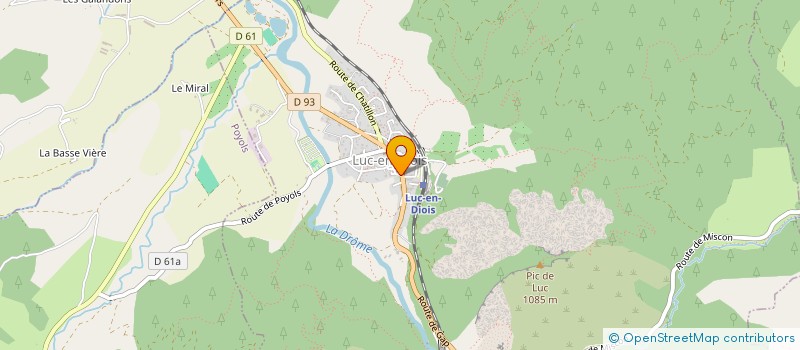 localisation de l'entreprise GRATTE CIEL  LUC-EN-DIOIS