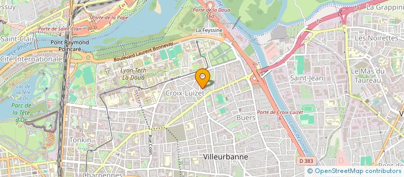 localisation de l'entreprise GRATTE-CIEL NORD à VILLEURBANNE