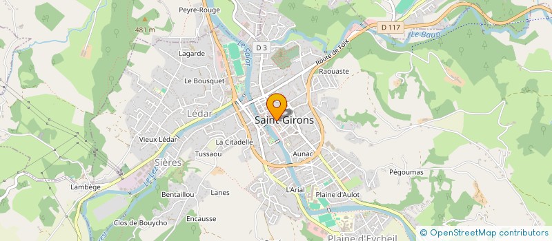 localisation de l'entreprise GRAU ANDRE ET LARRUE JEAN à SAINT-GIRONS
