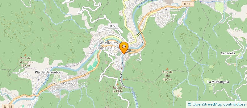 localisation de l'entreprise GRAU MARTHE ET ANDREE  AMELIE-LES-BAINS-PALALDA