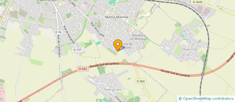 localisation de l'entreprise GRAUDIMO 301  CAMBRAI