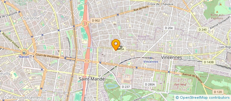 localisation de l'entreprise GRAUFOGEL à VINCENNES