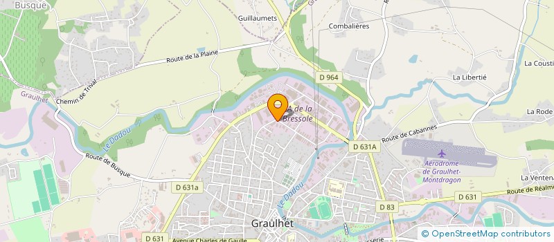 localisation de l'entreprise GRAULHET ESPACE MOTOCULTURE à GRAULHET