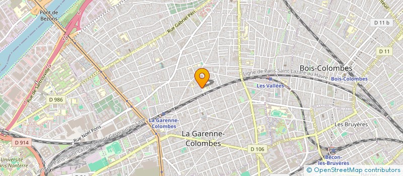 localisation de l'entreprise GRAV à COLOMBES
