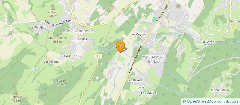 localisation de l'entreprise GRAV'ALPES ENVIRONNEMENT  VAULNAVEYS-LE-BAS