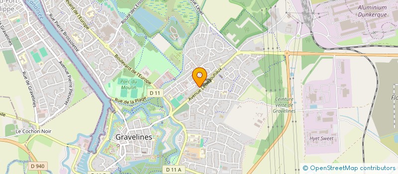 localisation de l'entreprise GRAV'PIZZA à GRAVELINES