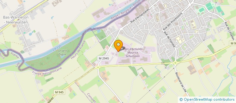 localisation de l'entreprise GRAVAS SCHUMANN  COMINES