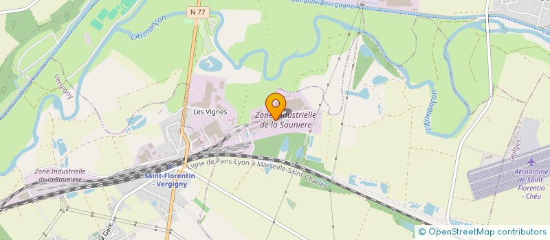 localisation de l'entreprise GRAVATS YONNE RECYCLAGE à SAINT-FLORENTIN