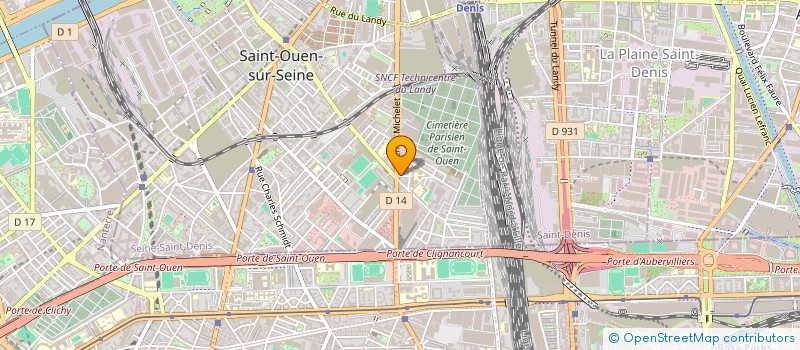 localisation de l'entreprise GRAVE à SAINT-OUEN-SUR-SEINE