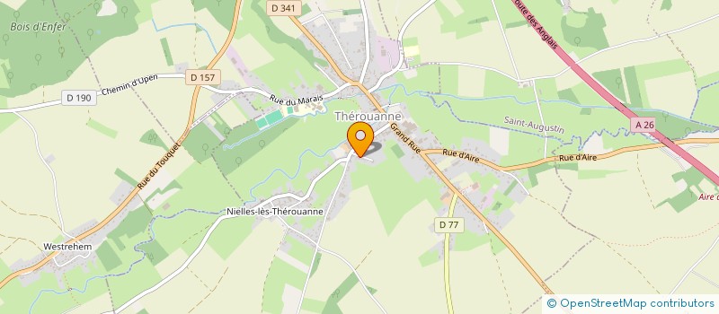 localisation de l'entreprise GRAVE THOOR  THEROUANNE