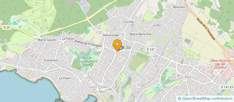 localisation de l'entreprise GRAVEJAT  SAINT-PALAIS-SUR-MER