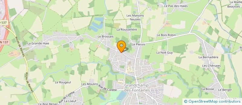 localisation de l'entreprise GRAVEL BIKE DES FONTAINES  GRANDCHAMP-DES-FONTAINES