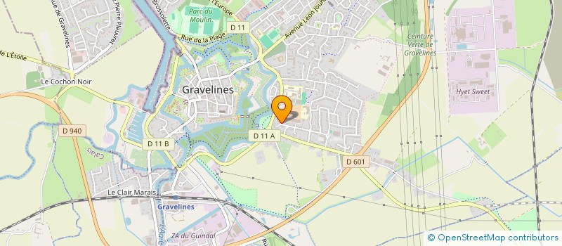 localisation de l'entreprise GRAVELINES VOLLEY BALL  GRAVELINES