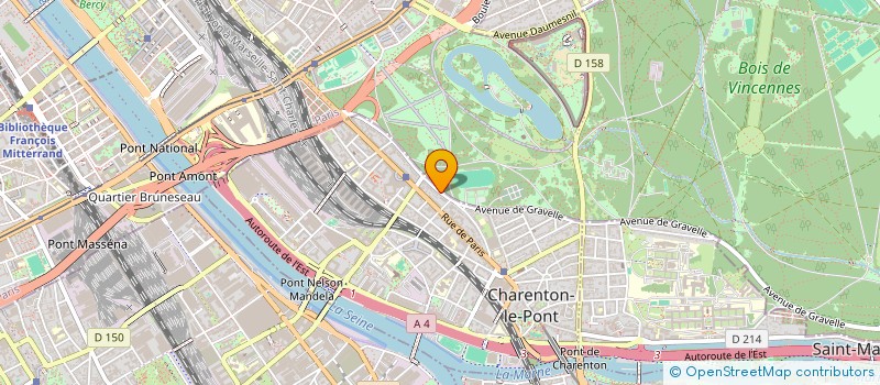 localisation de l'entreprise GRAVELLE  CHARENTON-LE-PONT