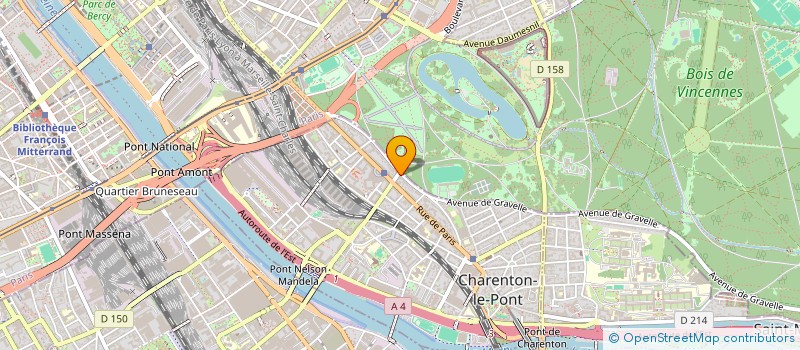 localisation de l'entreprise GRAVELLE MANAGEMENT à CHARENTON-LE-PONT