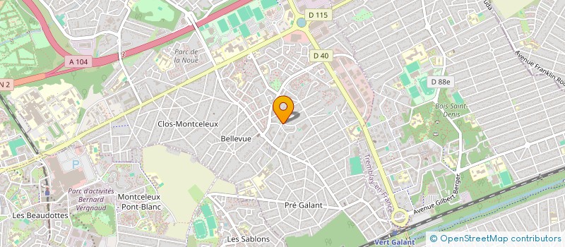 localisation de l'entreprise GRAVELOT IMMO à VILLEPINTE