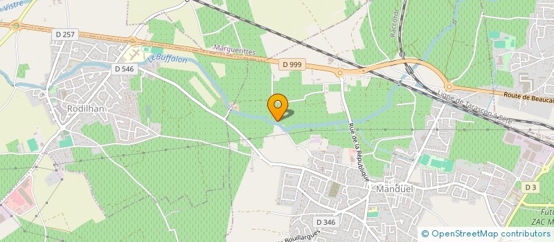 localisation de l'entreprise GRAVEROL  MANDUEL