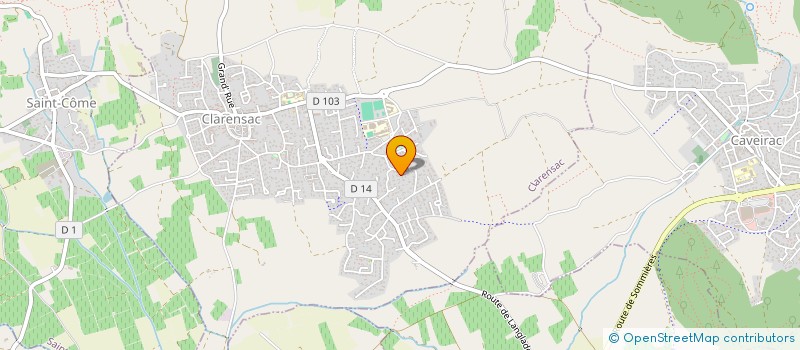 localisation de l'entreprise GRAVEROL  CLARENSAC