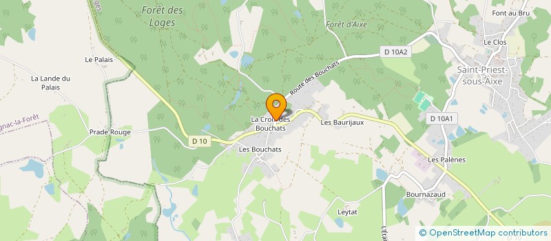 localisation de l'entreprise GRAVI'CUT à SAINT-PRIEST-SOUS-AIXE