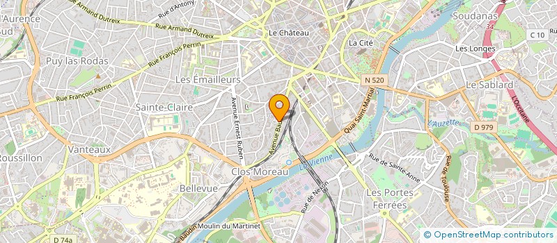 localisation de l'entreprise GRAVIDILIM à LIMOGES