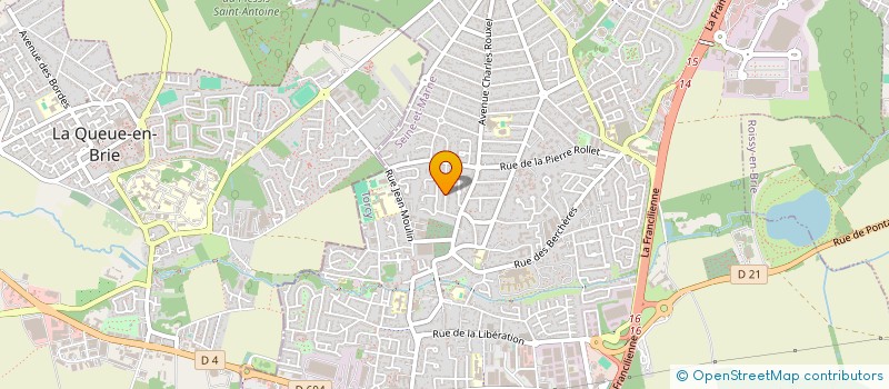 localisation de l'entreprise GRAVIER à PONTAULT-COMBAULT