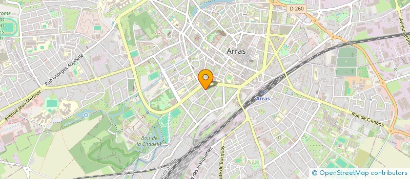 localisation de l'entreprise GRAVIER à ARRAS
