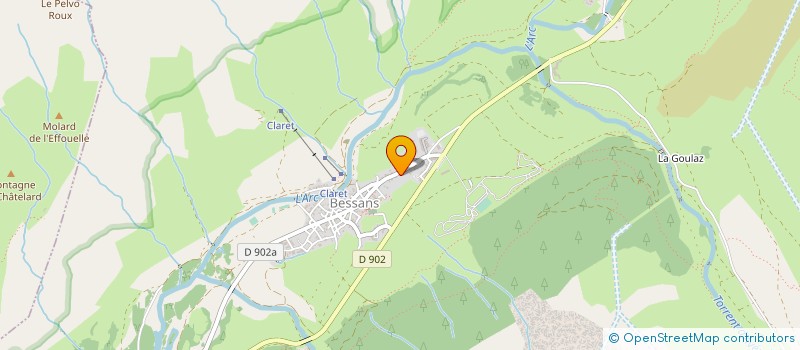 localisation de l'entreprise GRAVIER BTP à VAL-CENIS
