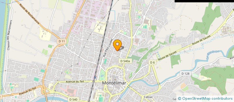 localisation de l'entreprise GRAVIER & CANO à MONTELIMAR