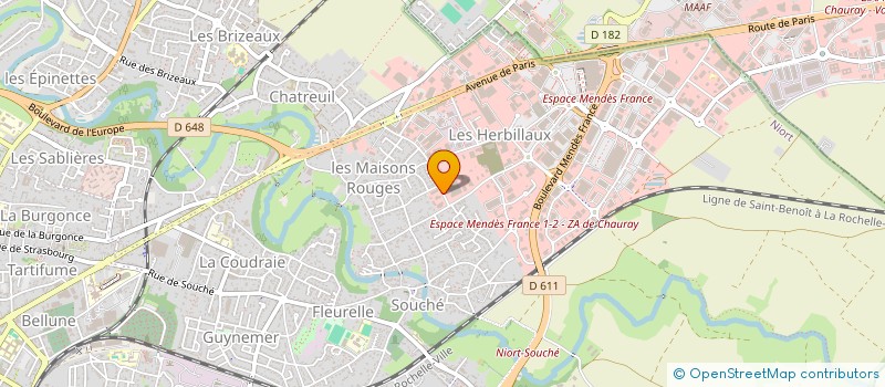 localisation de l'entreprise GRAVIER & CO à NIORT
