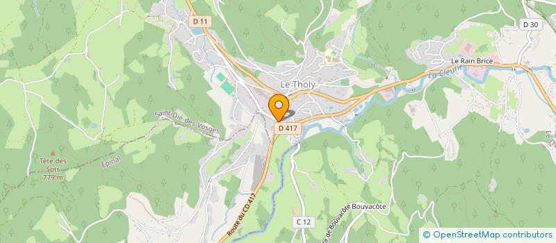 localisation de l'entreprise GRAVIER IMMOBILIER  LE THOLY