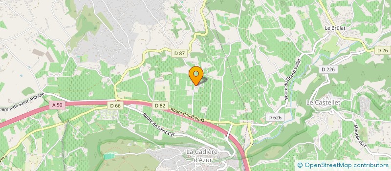 localisation de l'entreprise GRAVIER PICHE à LA CADIERE-D'AZUR