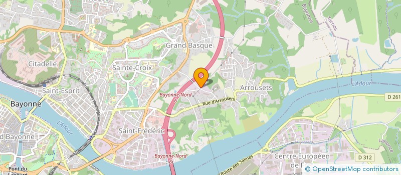 localisation de l'entreprise GRAVIERE BARRADOUR à BAYONNE