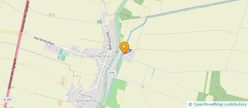 localisation de l'entreprise GRAVIERE DES ELBEN  OBERHERGHEIM