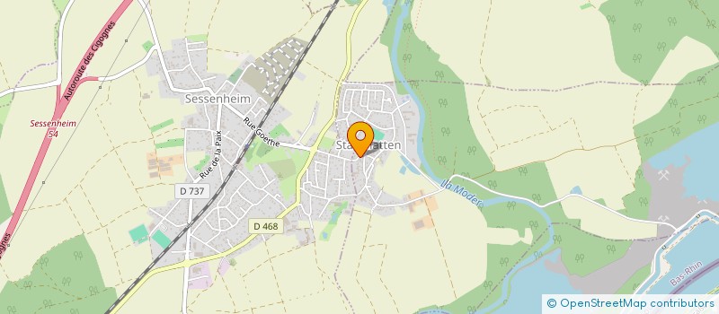 localisation de l'entreprise GRAVIERE DU RHIN DE SESSENHEIM à SESSENHEIM