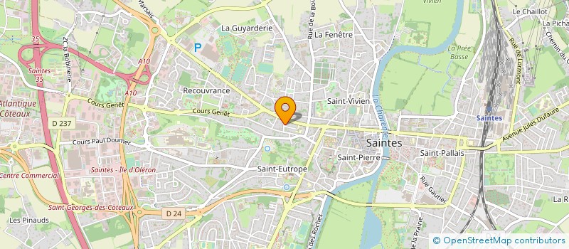 localisation de l'entreprise GRAVIERE ET FOULON ARCHITECTURE  SAINTES