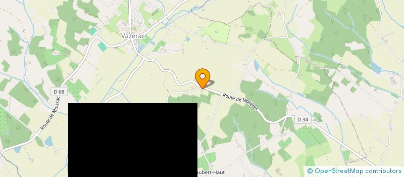 localisation de l'entreprise GRAVIERES  VAZERAC