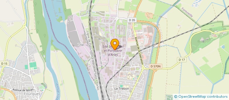 localisation de l'entreprise GRAVIERES ET CARRIERES D AUVER à ARLES