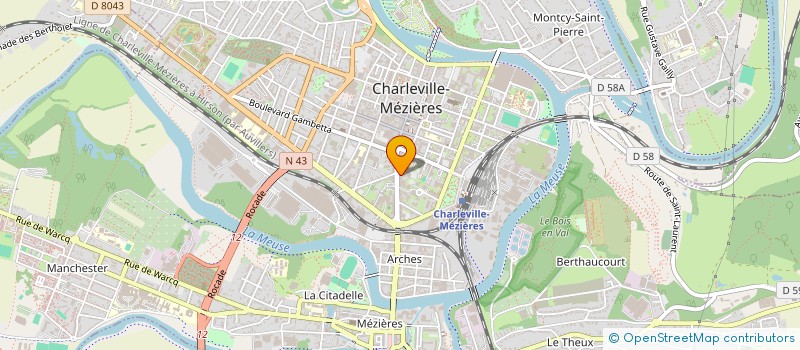 localisation de l'entreprise GRAVISSE NOIROT PRODUITS BIOLOGIQUES  CHARLEVILLE-MEZIERES