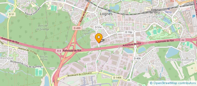 localisation de l'entreprise GRAVITA à LOGNES