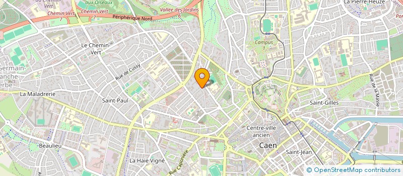 localisation de l'entreprise GRAVITE à CAEN