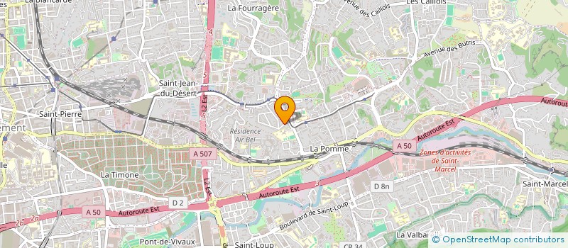 localisation de l'entreprise GRAVITEK à MARSEILLE