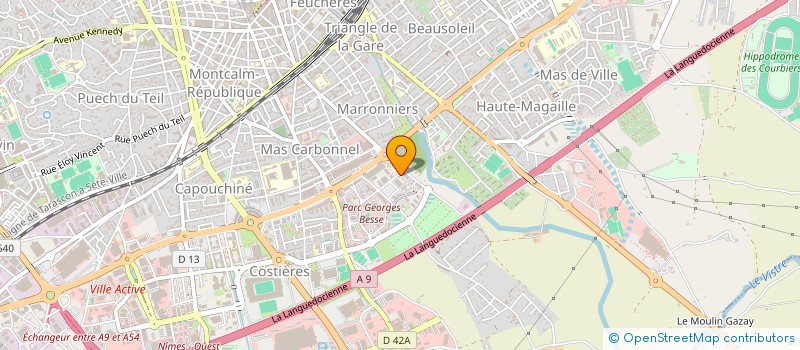 localisation de l'entreprise GRAVITY  NIMES