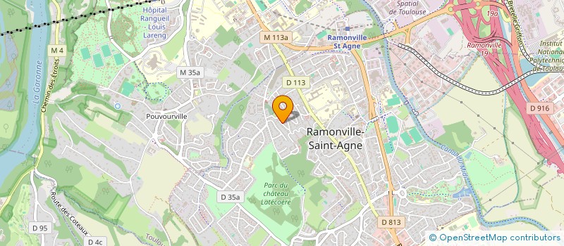 localisation de l'entreprise GRAVITY ATHLETICS  RAMONVILLE ST AGNE