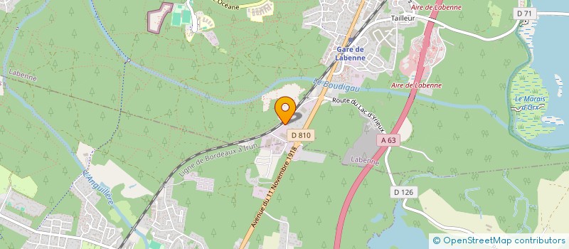 localisation de l'entreprise GRAVITY BOULDERING  LABENNE