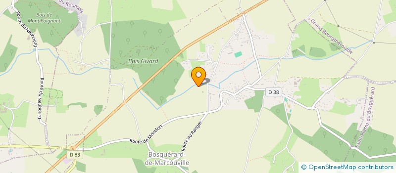 localisation de l'entreprise GRAVITY INVEST  LES MONTS DU ROUMOIS